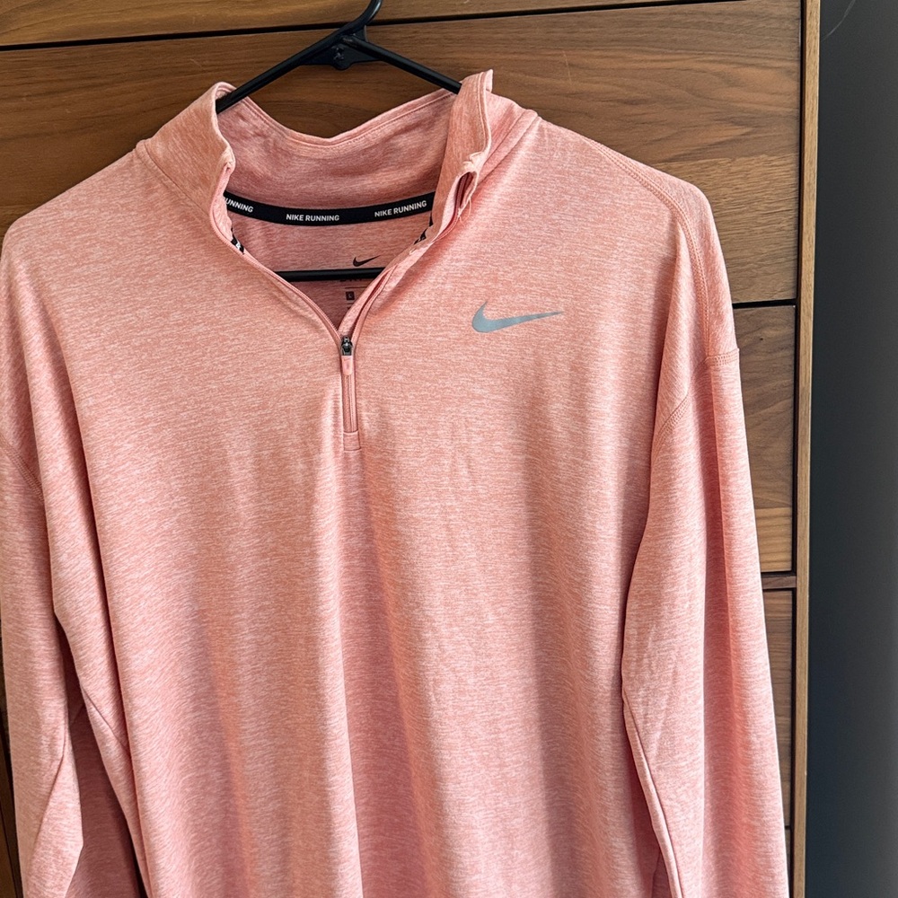 Nike Dri-FIT Half-Zip Pullover Women's Size L | Pink | Like New Running Top - Picture 2 of 13